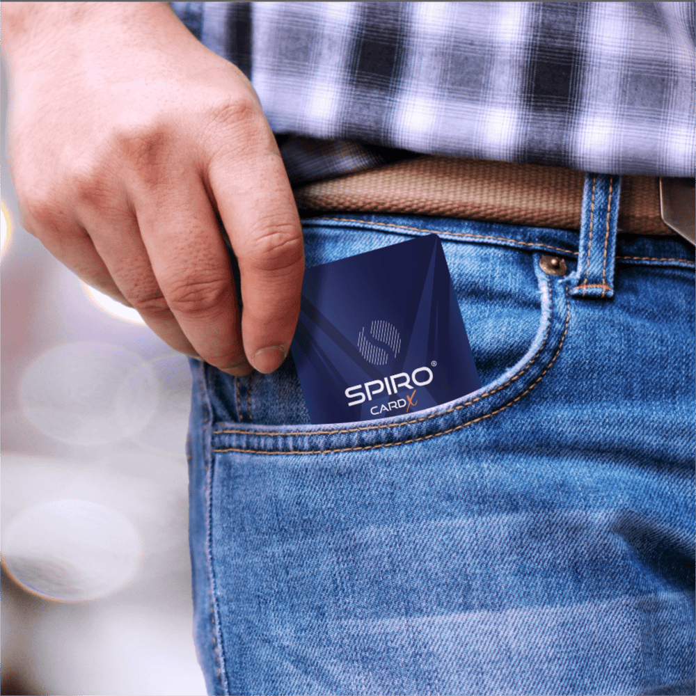 b. SPIRO® CARD X - Advanced Electromagnetic Filter for Personal Use