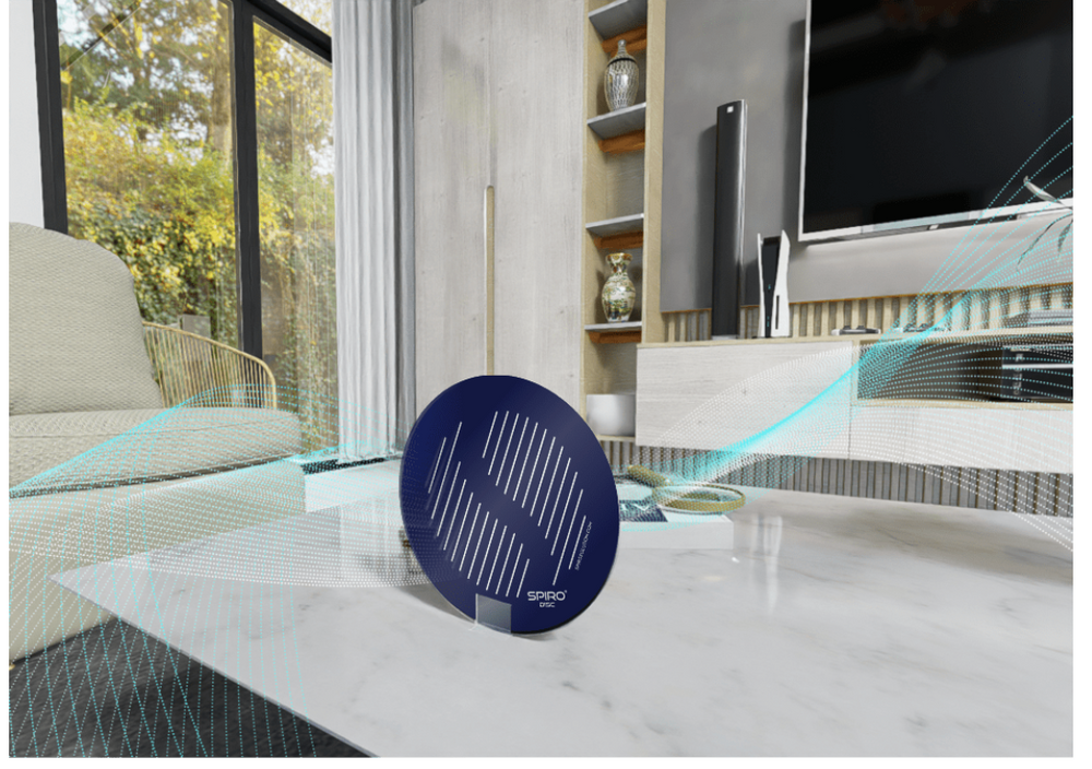 f. SPIRO® DISC - Multipurpose Electromagnetic Filter: Spaces, Appliances, and Structured Water