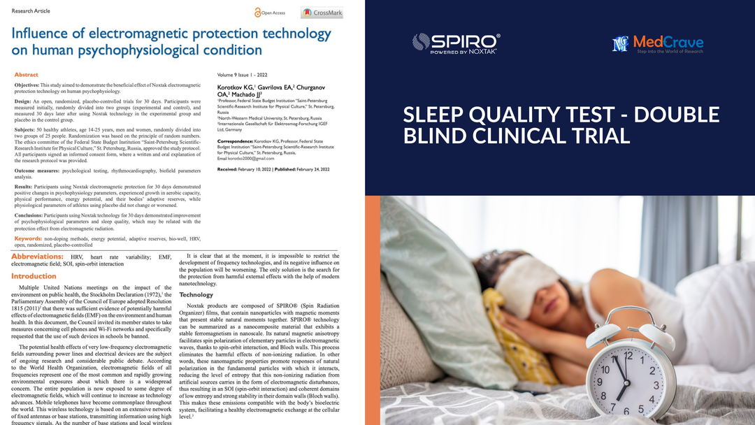 SLEEP QUALITY TEST - Double Blind Clinical Trial