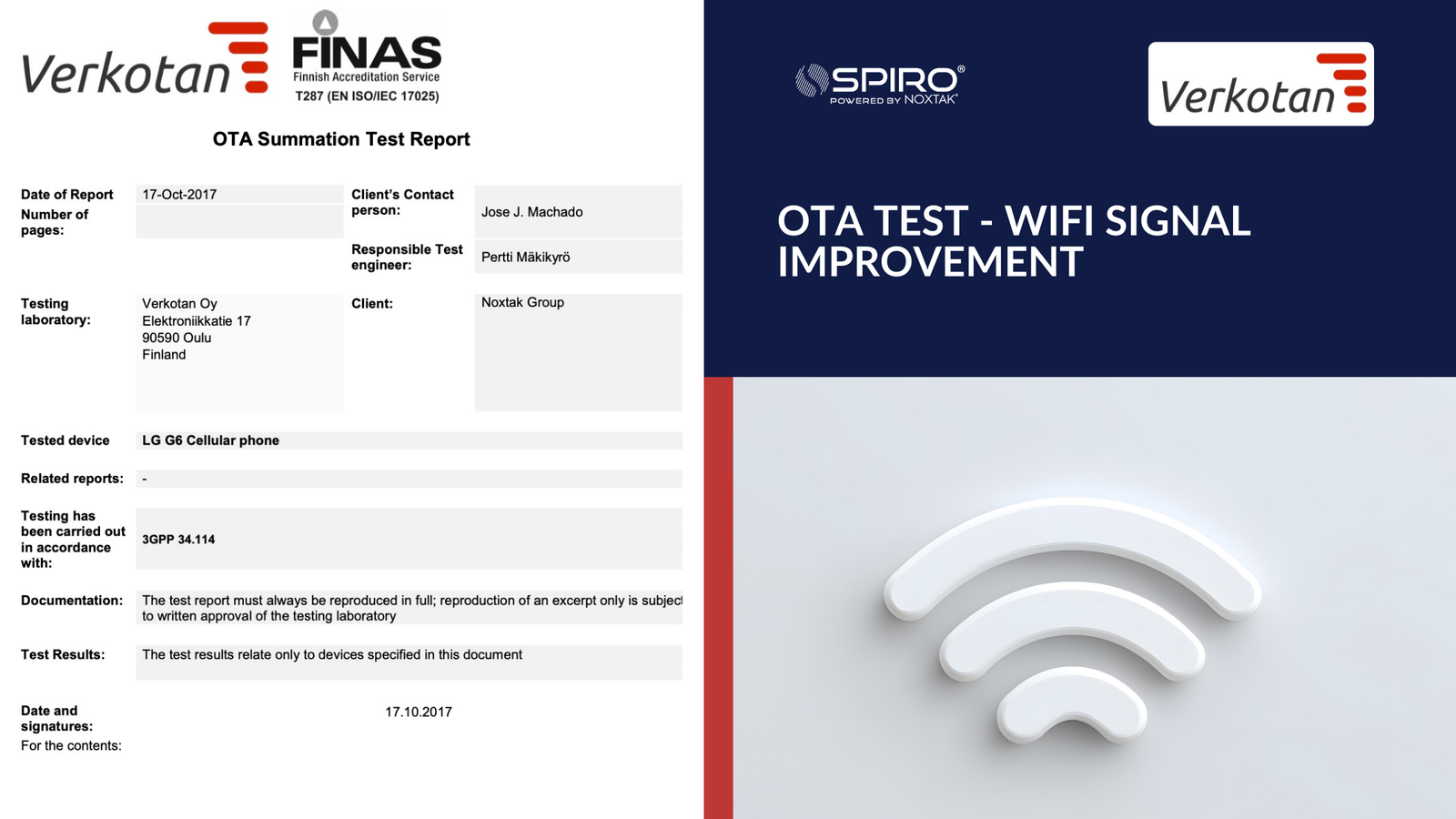 OTA TEST - WiFi Signal Improvement