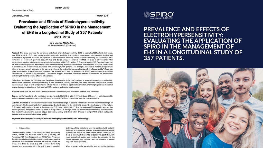 Prevalence and Effects of Electrohypersensitivity: Evaluating the Application of SPIRO in the Management of EHS in a Longitudinal Study of 357 Patients: