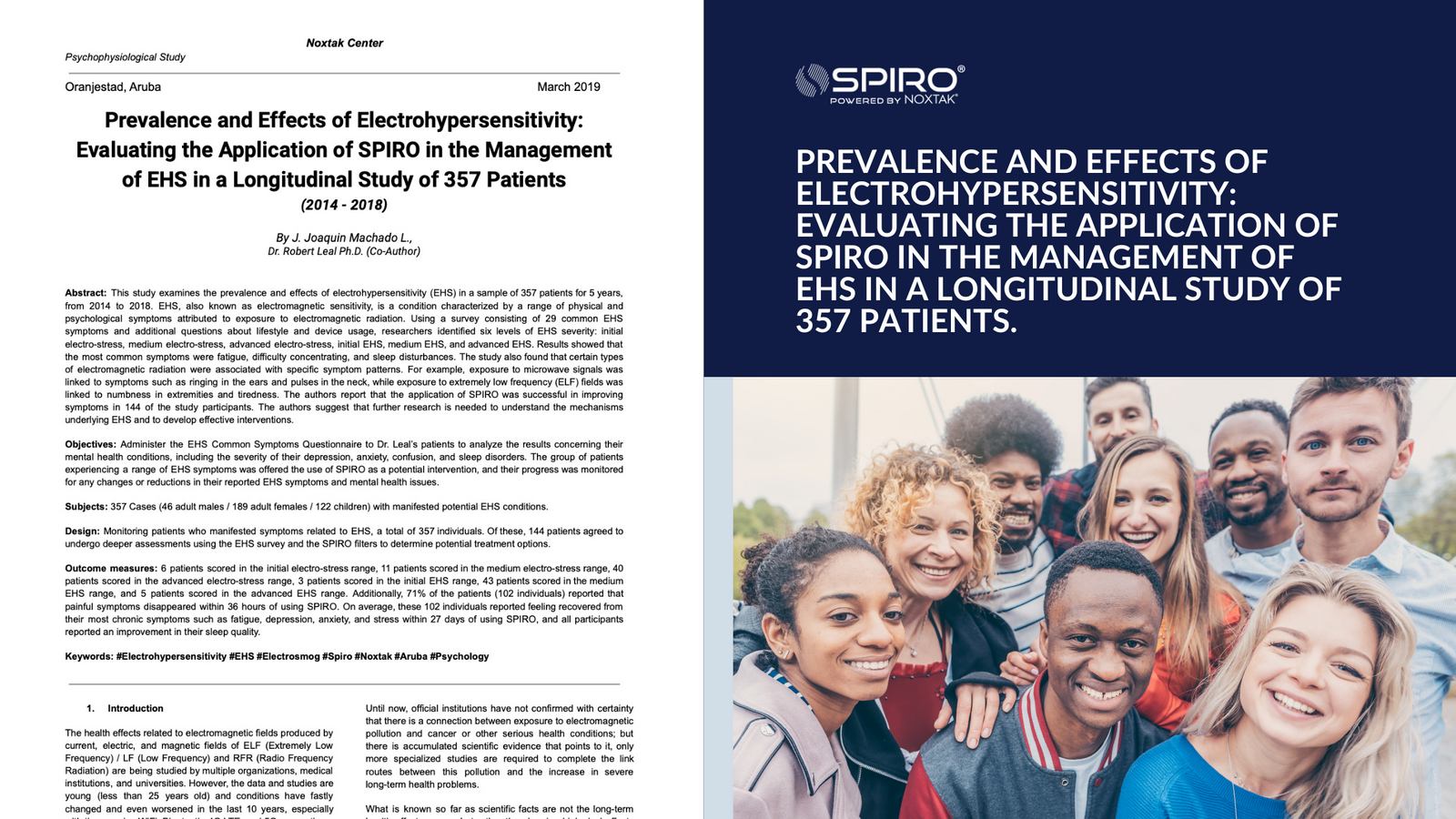 Prevalence and Effects of Electrohypersensitivity: Evaluating the Application of SPIRO in the Management of EHS in a Longitudinal Study of 357 Patients: